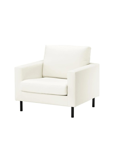 Ikea Beyaz Şık Berjer Koltuk - Tekli Koltuk