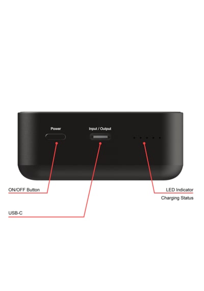 Verbatim 32223 Magsafe 20000 Mah Manyetik Kablosuz Powerbank, Siyah Siyah
