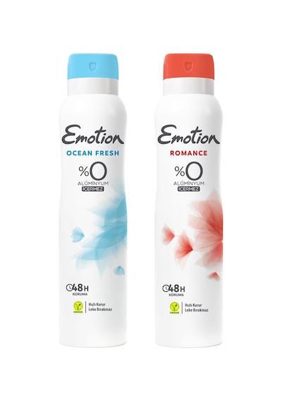 Emotion Deodorant 150 Ml Kadın Ocean Fresh Ve Romance 2 Li Set