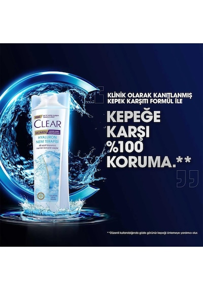 Clear Women Hyaluron Nem Terapisi Şampuan 350 ML