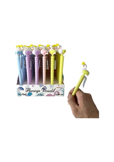 Flamingo Başlıklı Uçlu Kalem 0.7 Sarı