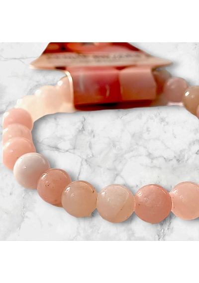 Pembe Kuvars Hakiki Doğaltaş Kartlı Ve Kutulu Bileklik Aşk Ve Özgüven Taşı Pembe