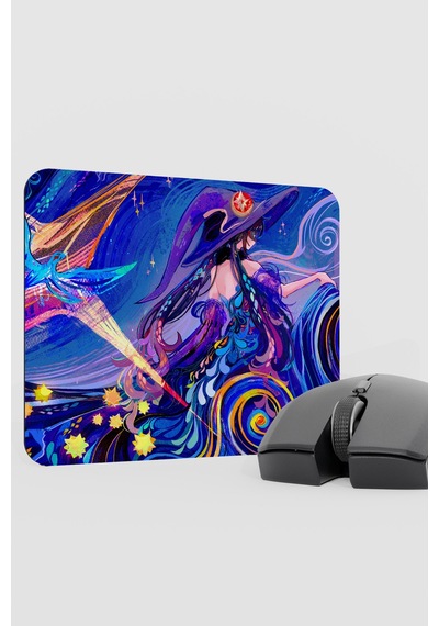 Mona Genshin Impact Anime Gacha V3 - 22x18 Gaming Mouse Pad Fare Altlığı