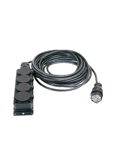 4'lü 20 Metre Ip44 Topraklı Kauçuk Uçlu Uzatma Kablosu Ttr/cca -