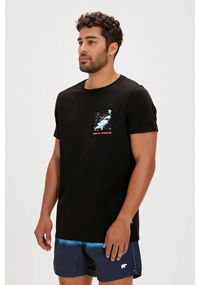 Bad Bear Francıs T-shırt Siyah Erkek Tshirt