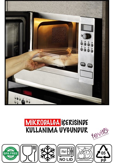 Mikrodalga Ve Difrizde Kullanılabilen Saklama Kabı Seti 4 Lu Antrasit S-403 Şeffaf