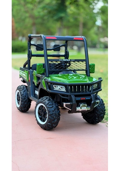 Utv X Alpha 24 Volt 4 Çekerli 800 Watt Akülü Araba Eva Teker Yeşil