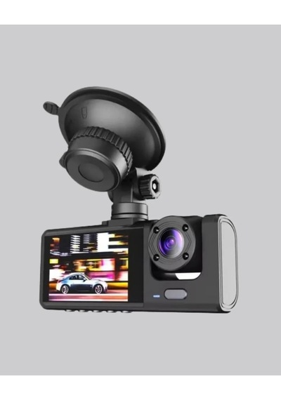 Üç Kameralı Araç İçi Kayıt Sistemi Full Hd Gece Görüşlü Ve G-sensör Destekli 1