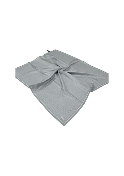 Vakko Twill İpek Eşarp - Helezon Monogram - Gri