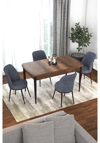 Canisa Concept Kor Serisi 70x114 Açılabilir Mutfak Masası Takımı Barok Desen Masa 4 Füme Sandalye Masa Barok Sandalyeler Füme Canisa Concept Kor Serisi 70x114 Açılabilir Mutfak Masası Takımı Barok Desen Masa 4 Füme Sandalye Masa Barok Sandalyeler Füme