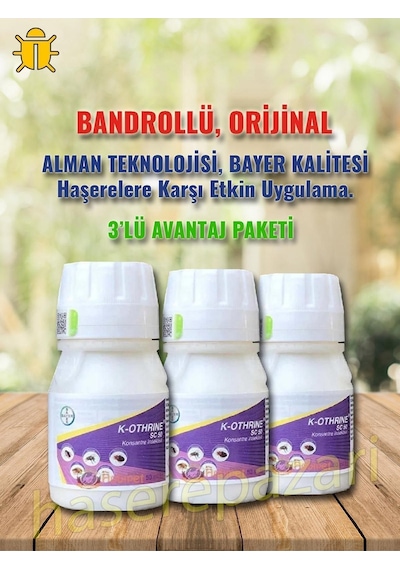 3'lü K-othrine Envu Sc50 50cc Konsantre Genel Haşere
