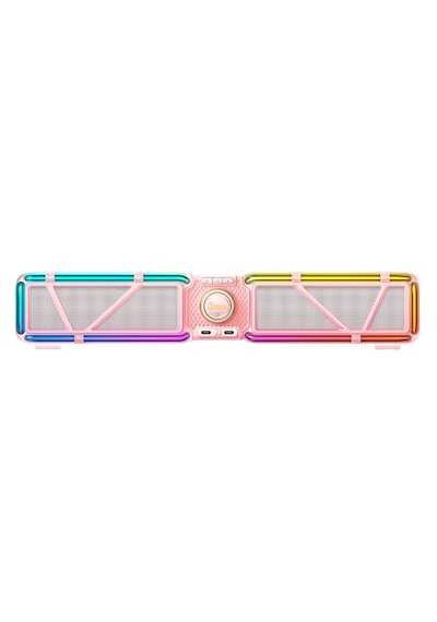 Divoom D-base 30w Masaüstü Bluetooth Gaming Hoparlör, Rgb Işıklı, Çift Portlu 35w Hızlı Şarj, Usb/au