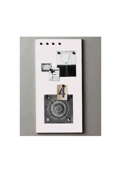 Mıknatıslı Pano Beyaz 75x35 Cm Dekoratif Metal Magnet Panosu Ev Ofis Not Fotoğraf Panosu 75 x 35 CM