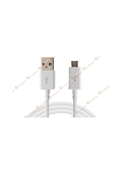 Samsung Uyumlu Micro Usb Data Şarj Kablo Beyaz