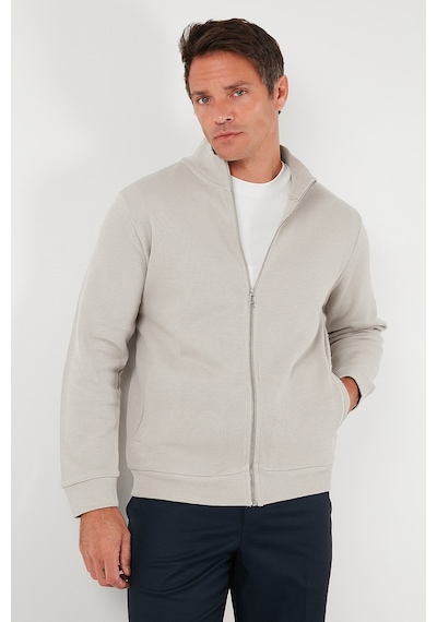 Buratti Pamuklu Relaxed Fit Dik Yaka Fermuarlı Erkek Hırka 5901075 Taş Buratti Pamuklu Relaxed Fit Dik Yaka Fermuarlı Erkek Hırka 5901075 Taş