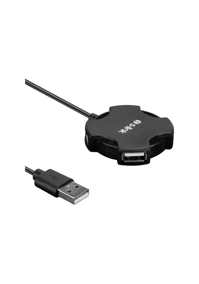 4 Adet S-link Swapp Sw-u212 Siyah Usb 2.0 4 Port Hub Kablolu Çevirici Adaptör