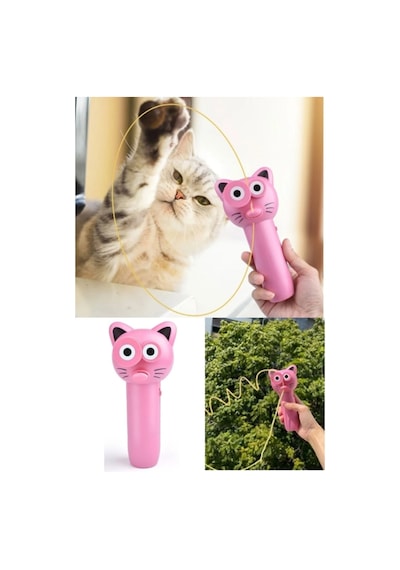 Kedi Oyuncağı Uçan Ip Pilli Hareketli Ip Dağıtıcı Kedi