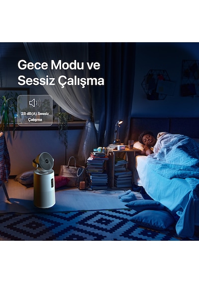 Xenon Smart Akıllı Air Purifier Fanlı, Aromaterapi Özellikli Sessiz Hava Temizleme Cihazı (X7422)
