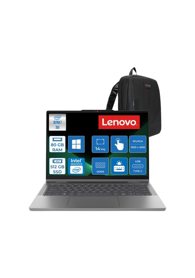 Lenovo IdeaPad 5 2-in-1 14IPH11 883UG004XTRWH27 Ultra 7 355 80 GB 512 GB SSD 14" W11H Dizüstü Bilgisayar