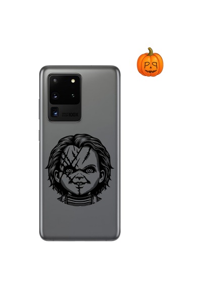Dali Design Samsung Galaxy S20 Ultra Uyumlu Şeffaf Kılıf Horror 4 Tasarımlı
