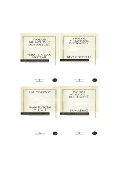 Kumarbaz+ivan Ilyiç'in Ölümü+yeraaltından Notlar+beyaz Geceler 4 Kitap Set