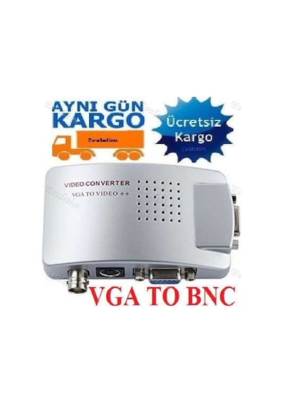 Vga To Bnc 5148P Converter Dönüştürücü Çevirici Svideo Görüntü Ka