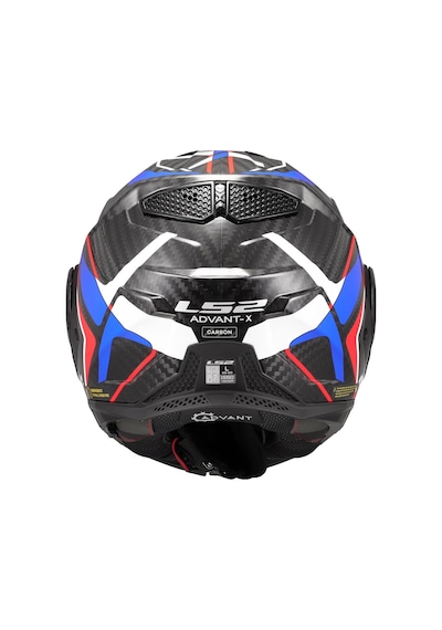 Ls2 Advant X Karbon Future II Karbon Modüler Kask Mavi - Kırmızı - Siyah