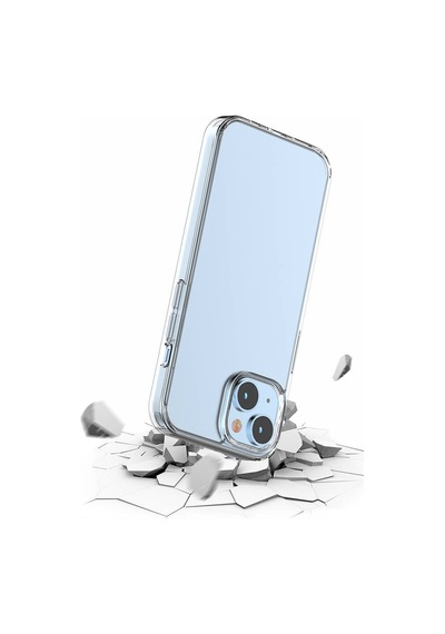 Apple Uyumlu iPhone 15 Plus Kılıf Şaffaf Kenarları Yumuşak Silikon Arkası Sert Tpu Kapak