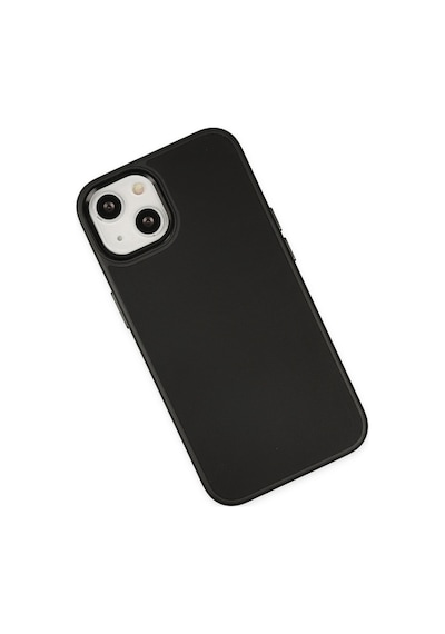 Apple iPhone Uyumlu - 14 Plus Kılıf Asya Deri Silikon - Siyah