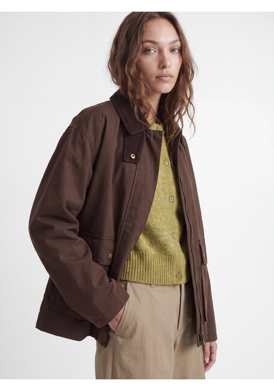 Jack & Jones Kadin Dik Yaka Kisa Mont - Zaga - 12298777 Demitasse