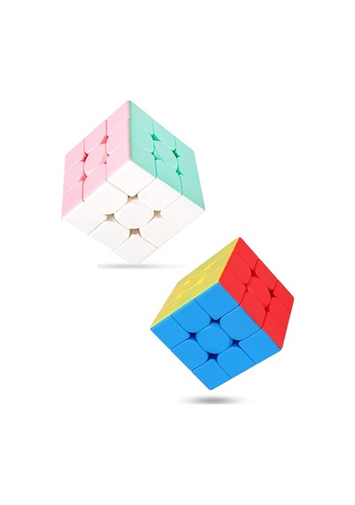 2 Adet Speed Cupe Zeka Küpü 3x3 Hız Küpü Fidget Oyuncak Seyahat Zeka Oyunu Canlı Ve Pastel Renk