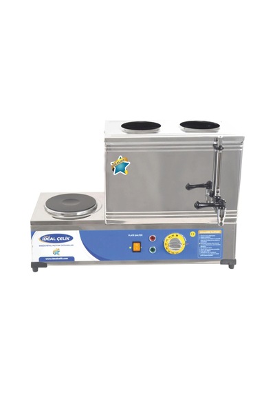 Ideal Çay Ocağı Kazanı 20 L Iki Demlikli Elektrikli Çay Pleytli