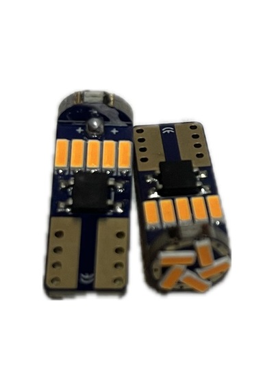 T10 W5w 12-24v Turuncu Amber Led Exclusive Serisi 2 Li Blister