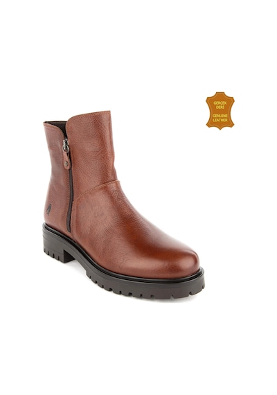 Hush Puppies Eretria 725029 Gerçek Deri, Anatomik, Kadın Bot Taba Taba