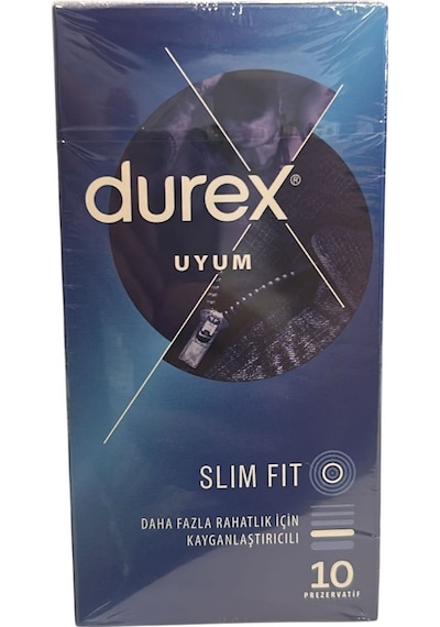 Durex Prezervatif Slim Fit Uyum 10'lu 5052197060980