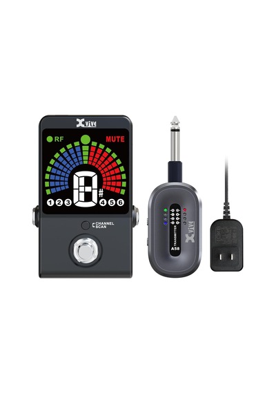 Xvive Xv-p58 Akort Aletli Receiver Pedallı 5.8ghz Kablosuz Gitar Bağlantı Sistemi - Siyah