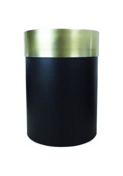Rüzgar Yapay Çiçekçilik Metal Saksı 40x30 Siyah Siyahgold