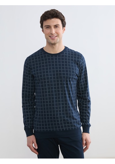 Lc Waikiki Lc Waıkıkı Lacivert Standart Kalıp Erkek Pijama Takım