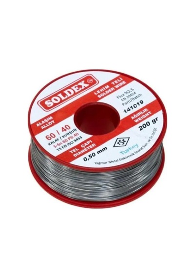 Soldex Sn60 Pb40 Lehim Teli 0.50mm 200gr