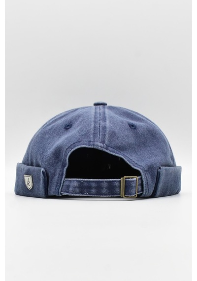 Külah Vintage Retro Eskitme Pamuk Cap Docker Şapka - Lacivert