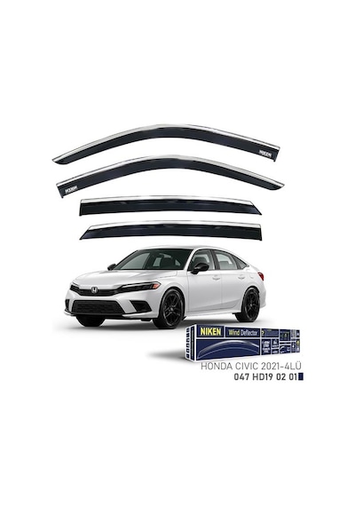 Muratech Kromlu Cam Rüzgarlığı Honda Cıvıc 2021- Sedan 4lü