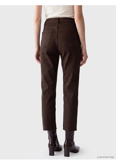 Lcw Comfort Kahverengi Straight Fit Kadın Jean Pantolon