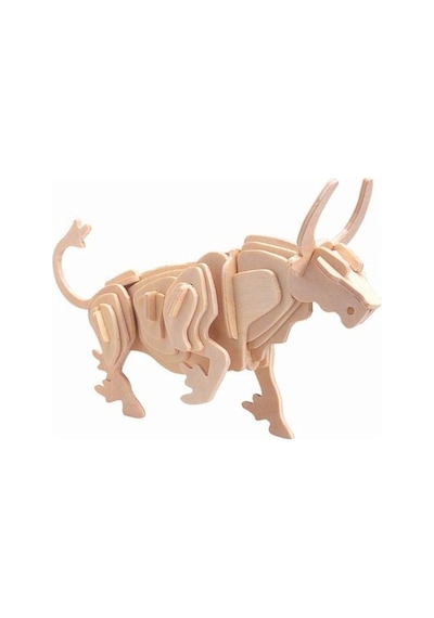 3D Ahşap Puzzle -  Boğa