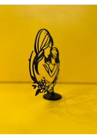 Anneler Günü Özel Anne Çocuk Temalı Biblo 18 Cm Plastik