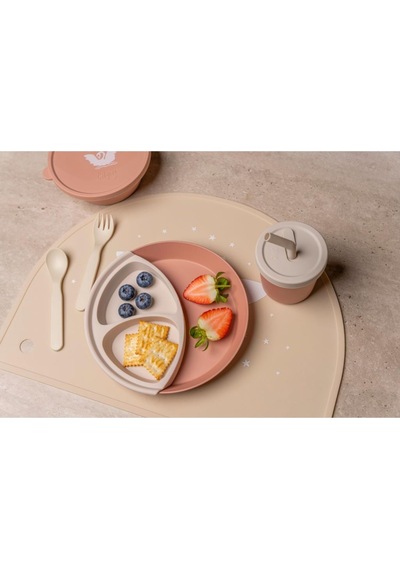 Citron Silicone Placemat Semi Circle Mama Altlığı - Ballerina