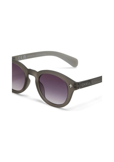 Okkia Milano Unisex Güneş Gözlüğü Transparan Gri / Lens: Siyah Gradyan Gri