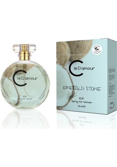 Cle D'Amour Emerald Stone Women Vegan EDP Kadın Parfüm Gurme Çiçeksi 3 x 50 ML