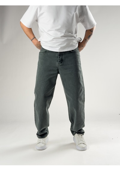 Cocopelli Yeşil Erkek Baggy Kot Erkek Pantolon Coc2821 Yeşil