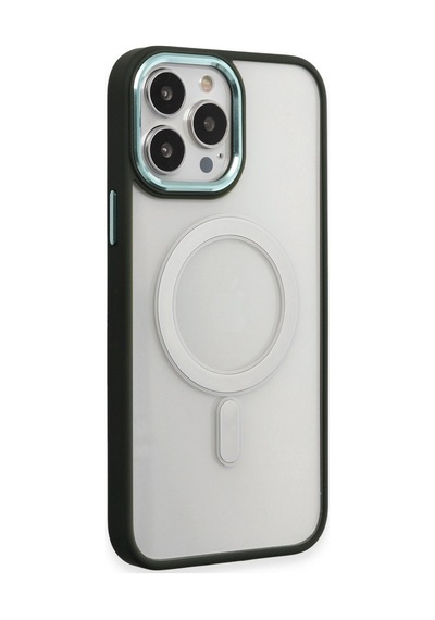Apple iPhone  Uyumlu - 15 Pro Kılıf Room Magneticsafe Silikon - Köknar Yeşili