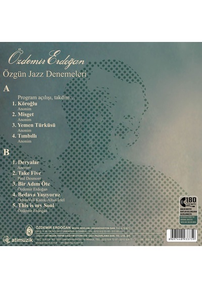 Özdemir Erdoğan Özgün Jazz Denemeleri Lp Plak